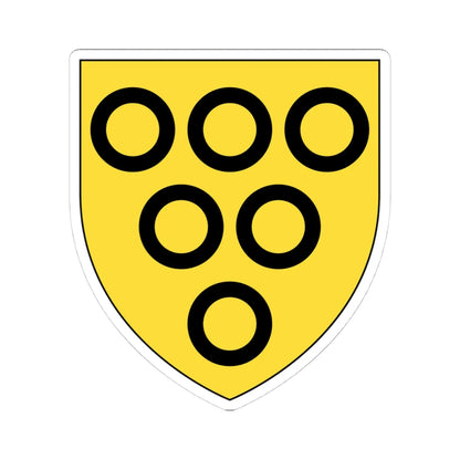 Earl of Lonsdale COA (England) (Coat of Arms) STICKER Vinyl Kiss-Cut Decal 4 Inch White - The Sticker Space