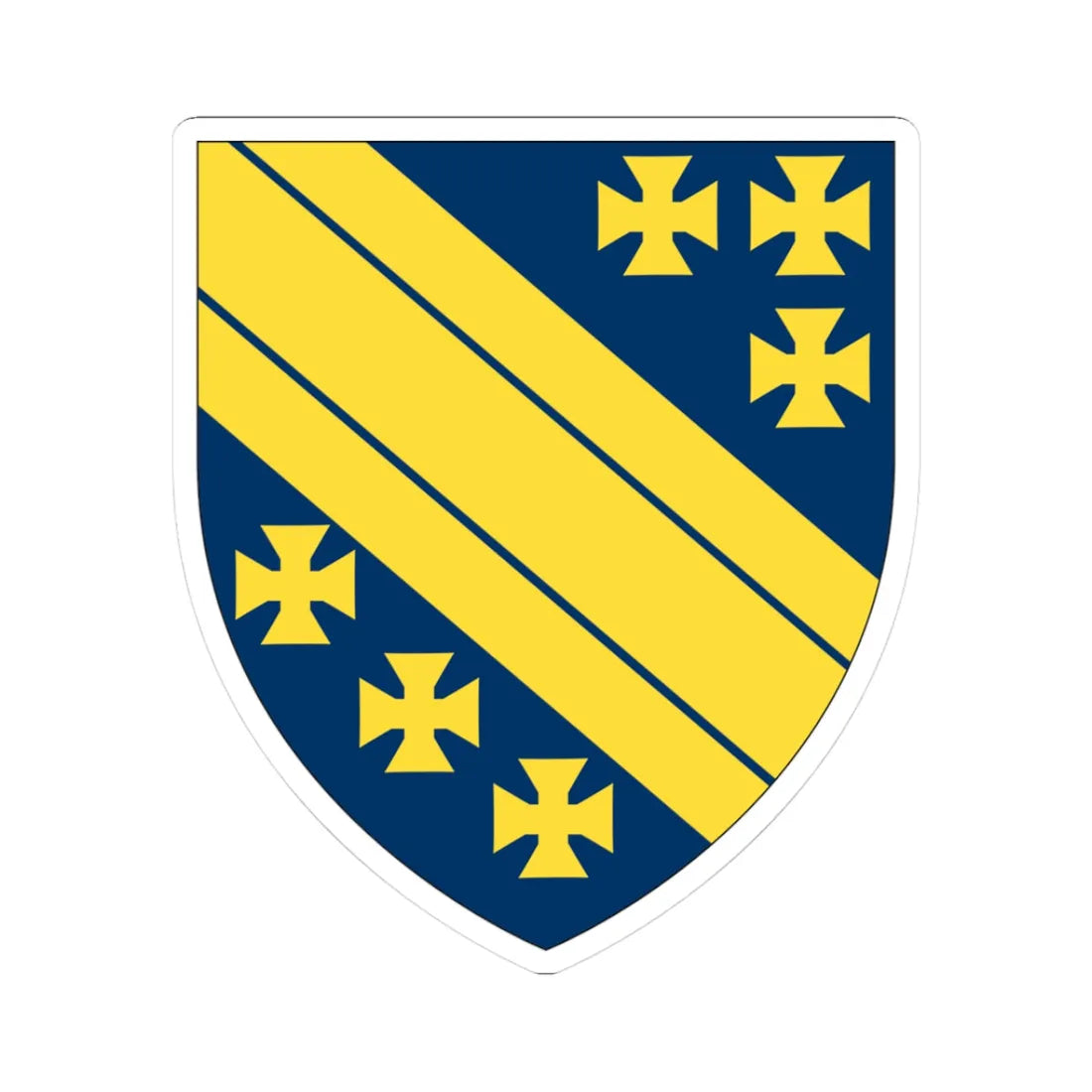 Earl of Lucan COA (England) (Coat of Arms) STICKER Vinyl Kiss-Cut Decal 3 Inch White - The Sticker Space