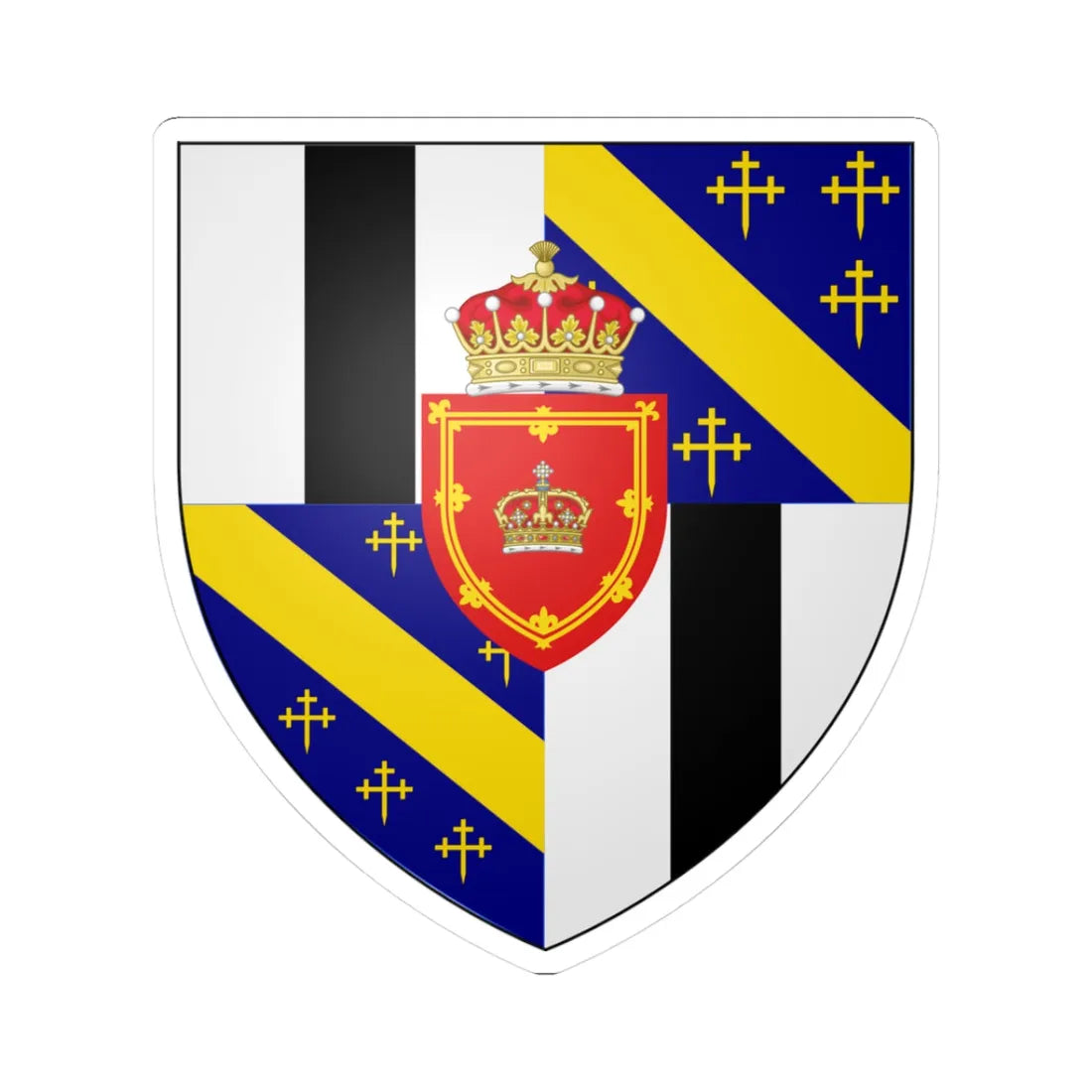 Earl of Mar and Kellie arms (Scotland) (Coat of Arms) STICKER Vinyl Kiss-Cut Decal - The Sticker Space