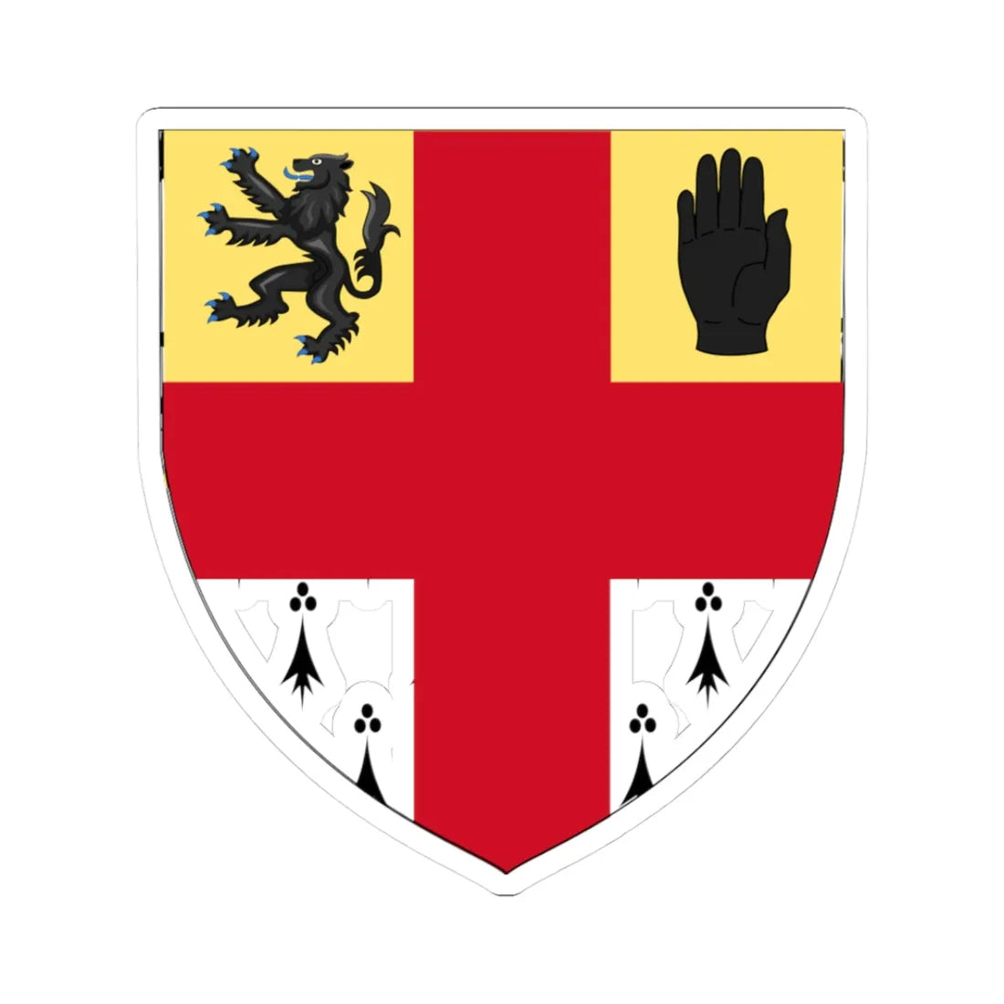 Earl of Mayo COA (Ireland) (Coat of Arms) STICKER Vinyl Kiss-Cut Decal 3 Inch White - The Sticker Space