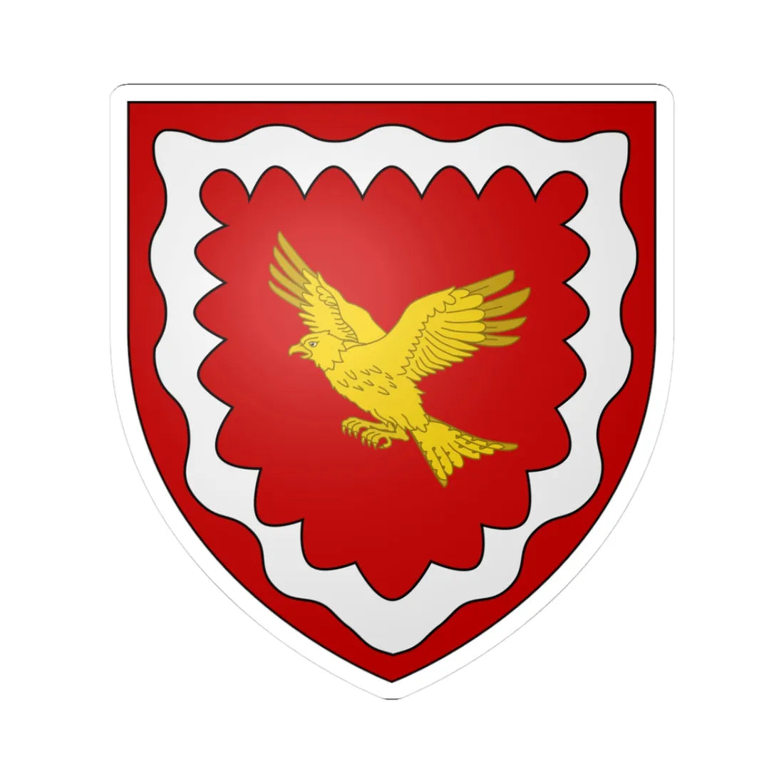 Earl of Ranfurly coat of arms (Ireland) (Coat of Arms) STICKER Vinyl Kiss-Cut Decal 3 Inch White - The Sticker Space