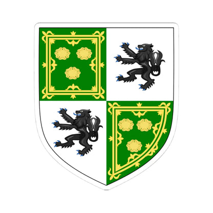 Earl of Rosebery COA (England) (Coat of Arms) STICKER Vinyl Kiss-Cut Decal 4 Inch White - The Sticker Space