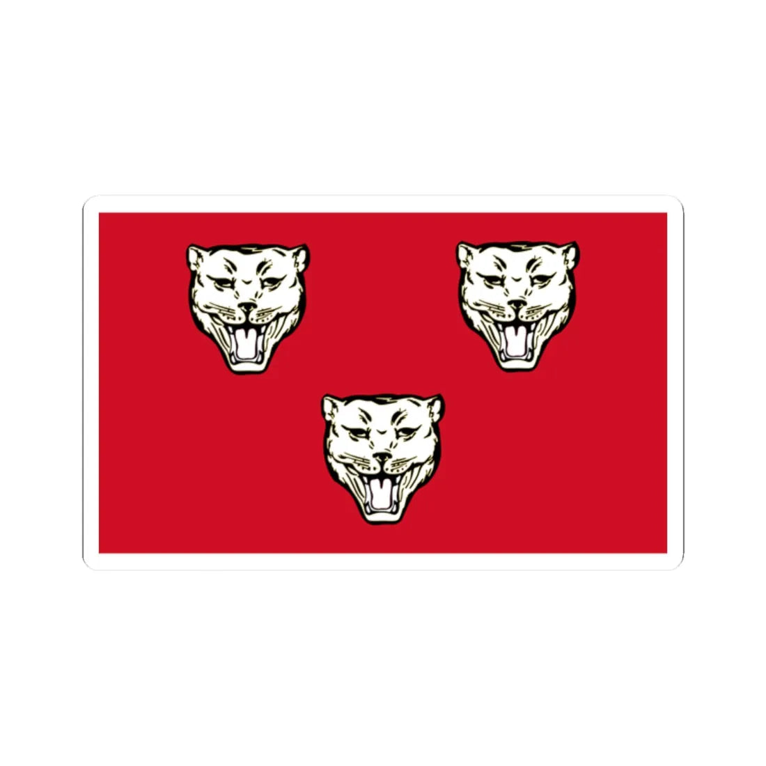 Earl of Rosse flag (Ireland) STICKER Vinyl Kiss-Cut Decal 2 Inch White - The Sticker Space