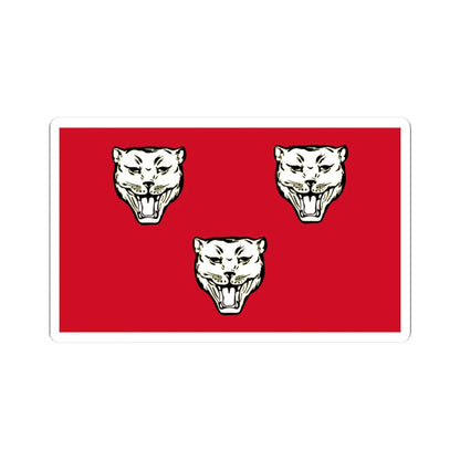 Earl of Rosse flag (Ireland) STICKER Vinyl Kiss-Cut Decal 3 Inch White - The Sticker Space