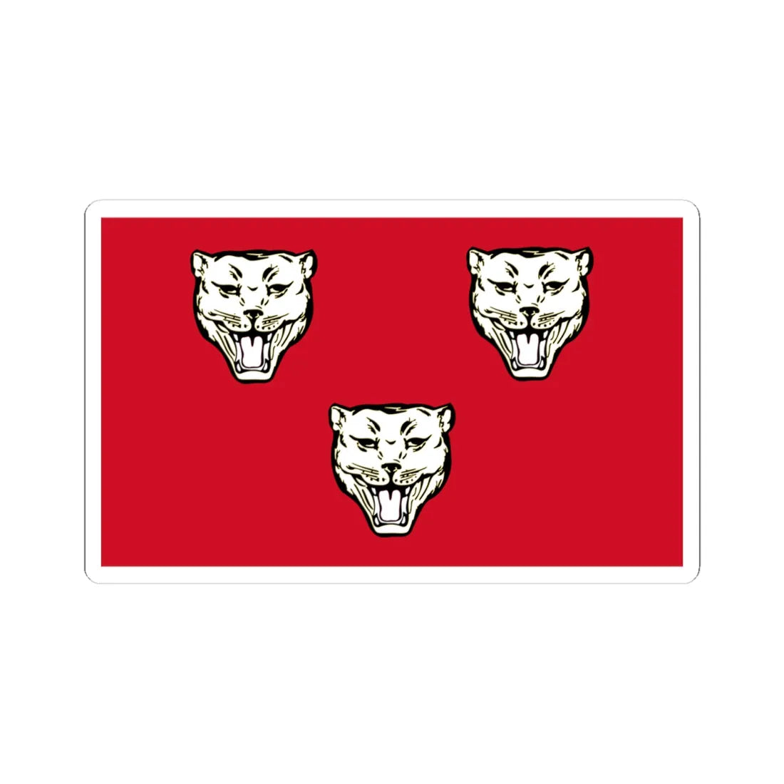 Earl of Rosse flag (Ireland) STICKER Vinyl Kiss-Cut Decal 4 Inch White - The Sticker Space