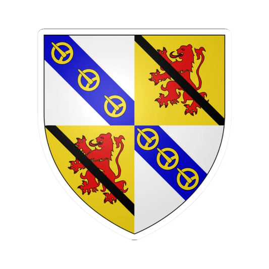 Earl of Rothes arms (Scotland) (Coat of Arms) STICKER Vinyl Kiss-Cut Decal 2 Inch White - The Sticker Space