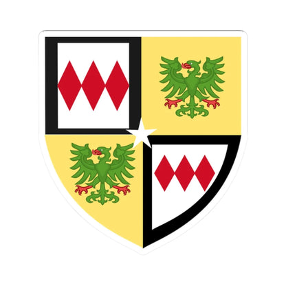 Earl of Sandwich COA (England) (Coat of Arms) STICKER Vinyl Kiss-Cut Decal 2 Inch White - The Sticker Space