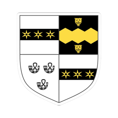 Earl of Verulam COA (England) (Coat of Arms) STICKER Vinyl Kiss-Cut Decal 3 Inch White - The Sticker Space