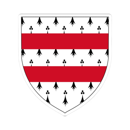 Earl of Westmeath COA (Ireland) (Coat of Arms) STICKER Vinyl Kiss-Cut Decal 3 Inch White - The Sticker Space