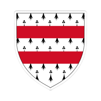 Earl of Westmeath COA (Ireland) (Coat of Arms) STICKER Vinyl Kiss-Cut Decal 4 Inch White - The Sticker Space