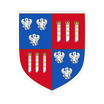 Earl of Yarborough COA (England) (Coat of Arms) STICKER Vinyl Kiss-Cut Decal 4 Inch White - The Sticker Space