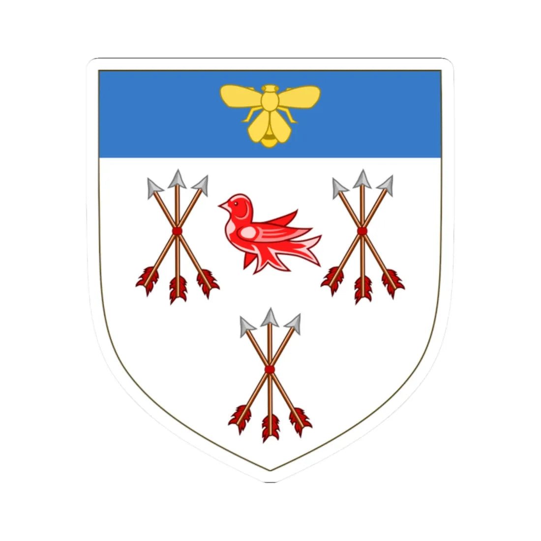 Earl Peel COA (England) (Coat of Arms) STICKER Vinyl Kiss-Cut Decal 2 Inch White - The Sticker Space