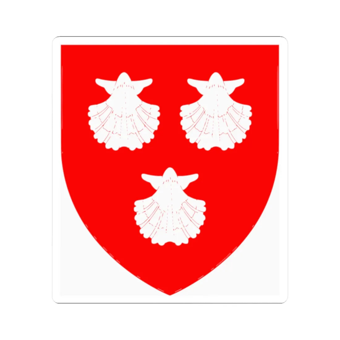 EarleyCoA (England) (Coat of Arms) STICKER Vinyl Kiss-Cut Decal 2 Inch White - The Sticker Space