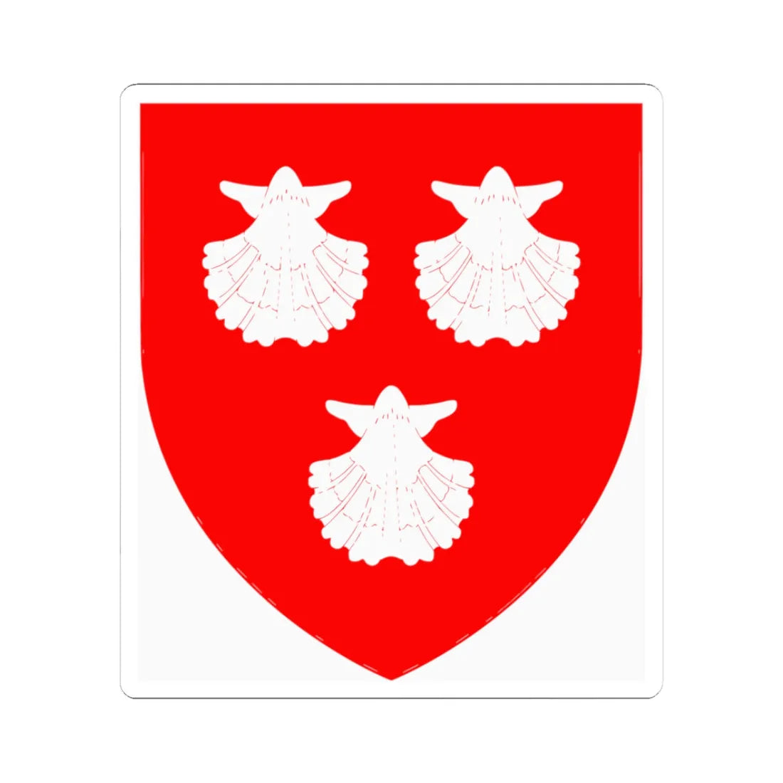 EarleyCoA (England) (Coat of Arms) STICKER Vinyl Kiss-Cut Decal 3 Inch White - The Sticker Space