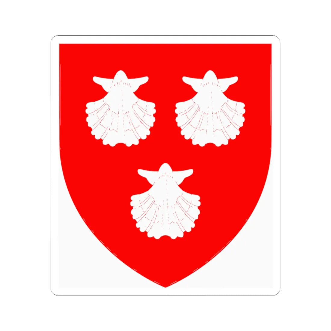 EarleyCoA (England) (Coat of Arms) STICKER Vinyl Kiss-Cut Decal 4 Inch White - The Sticker Space