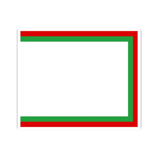 Early 20th century civil ensign of Persia (Iran) STICKER Vinyl Kiss-Cut Decal 2 Inch White - The Sticker Space