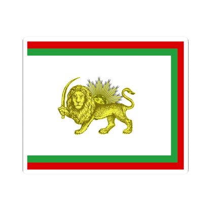 Early 20th century ensign of Persia 1 (Iran) STICKER Vinyl Kiss-Cut Decal 2 Inch White - The Sticker Space