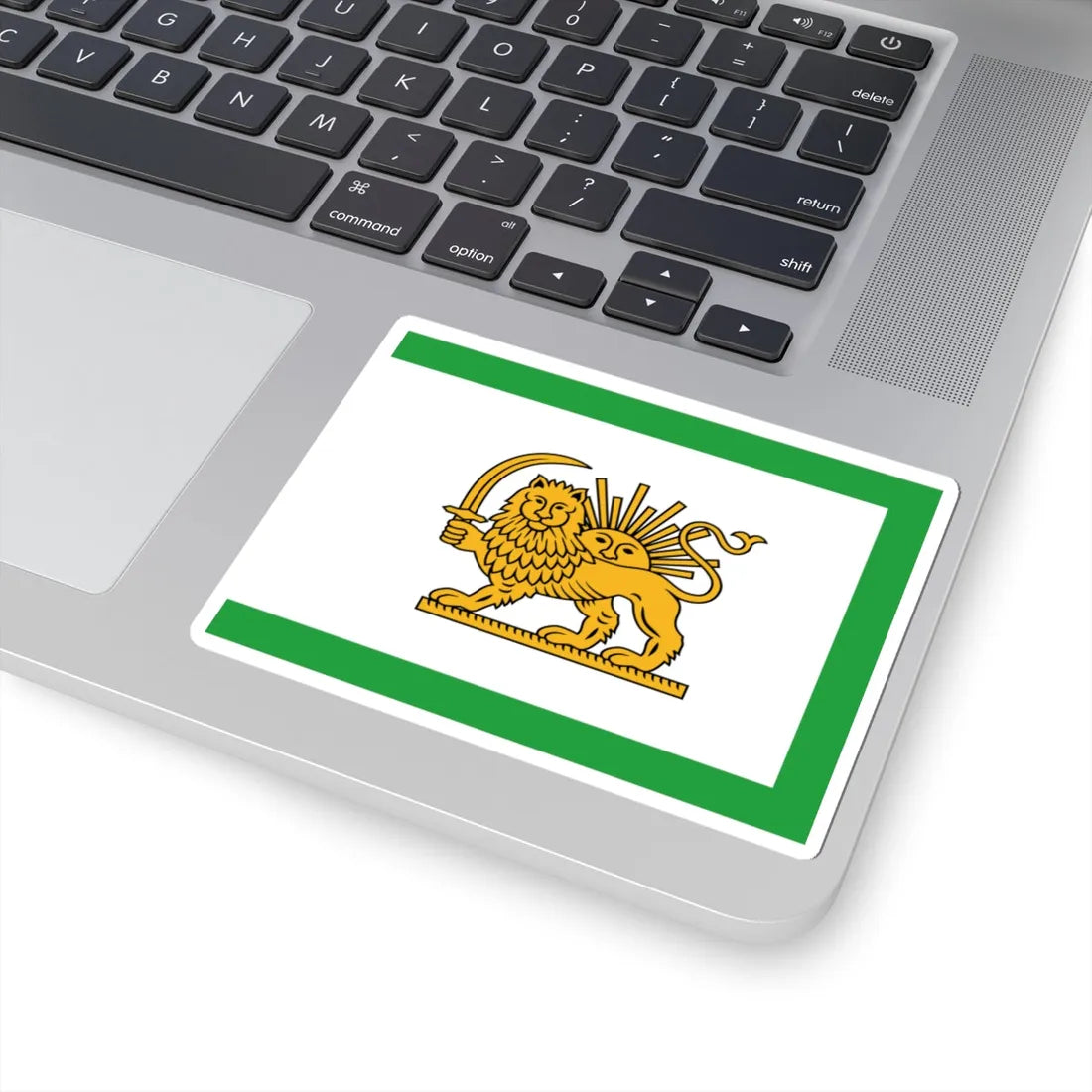 Early 20th Century Qajar Flag (Iran) STICKER Vinyl Kiss-Cut Decal - The Sticker Space