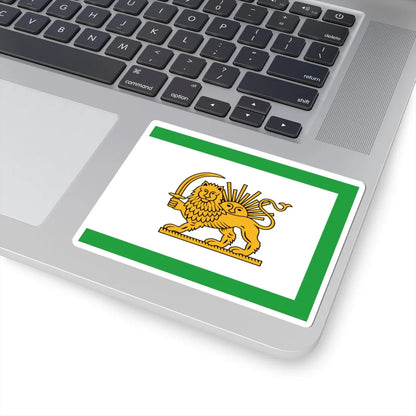 Early 20th Century Qajar Flag (Iran) STICKER Vinyl Kiss-Cut Decal - The Sticker Space
