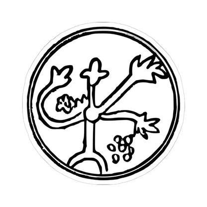 Early seal of Dukes County Massachusetts (United States) STICKER Vinyl Kiss-Cut Decal 6 Inch White - The Sticker Space