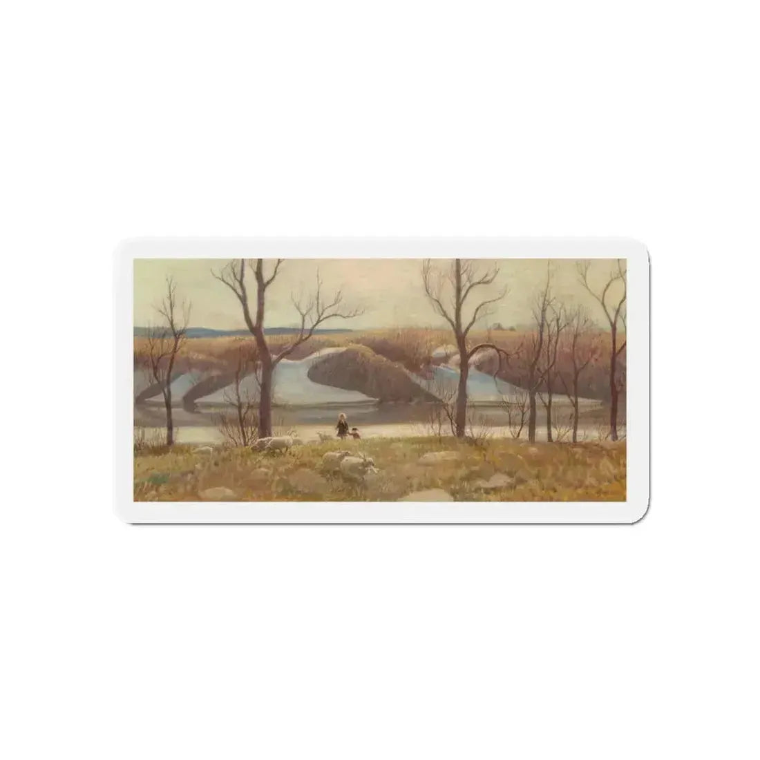 Early Spring (Magazine Illustration) Refrigerator Magnet 5 Inch Die-Cut - The Sticker Space