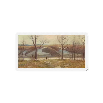 Early Spring (Magazine Illustration) Refrigerator Magnet 5 Inch Die-Cut - The Sticker Space