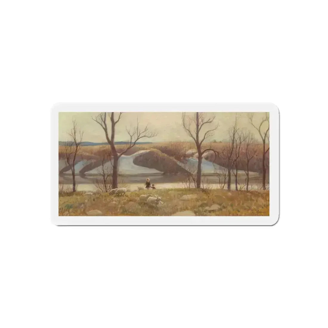 Early Spring (Magazine Illustration) Refrigerator Magnet 6 Inch Die-Cut - The Sticker Space