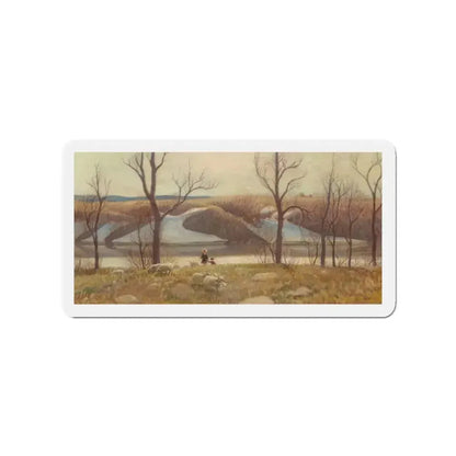 Early Spring (Magazine Illustration) Refrigerator Magnet - The Sticker Space