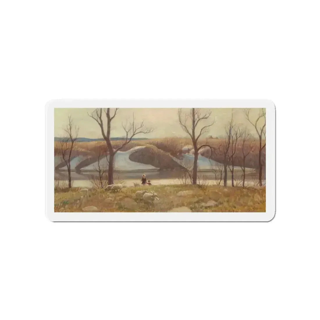 Early Spring (Magazine Illustration) Refrigerator Magnet - The Sticker Space