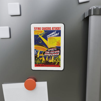 EARTH VS THE FLYING SAUCERS 1956 Movie Poster - Die-Cut Magnet-The Sticker Space