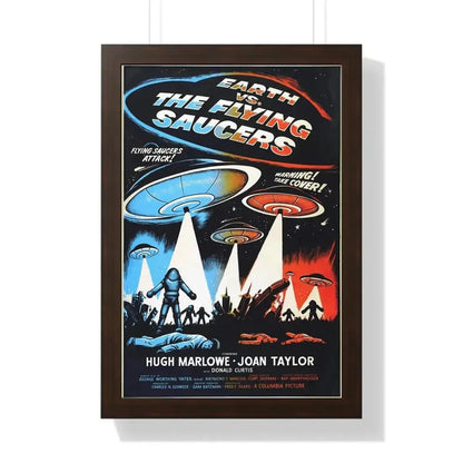 EARTH VS THE FLYING SAUCERS (2) 1956 - Framed Movie Poster - The Sticker Space