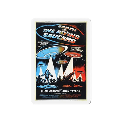 EARTH VS THE FLYING SAUCERS (2) 1956 Movie Poster - Refrigerator Magnet - The Sticker Space