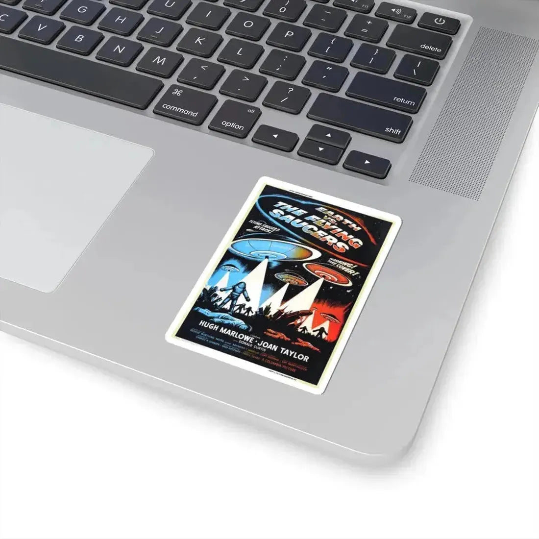 EARTH VS THE FLYING SAUCERS (2) 1956 Movie Poster - STICKER Vinyl Kiss-Cut Decal - The Sticker Space