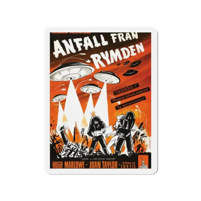 EARTH VS THE FLYING SAUCERS (3) 1956 Movie Poster - Refrigerator Magnet - The Sticker Space