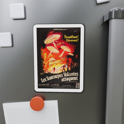 EARTH VS THE FLYING SAUCERS (FRENCH) 1956 Movie Poster - Die-Cut Magnet-The Sticker Space