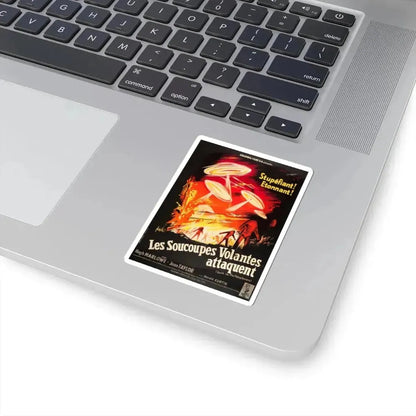 EARTH VS THE FLYING SAUCERS (FRENCH) 1956 Movie Poster - STICKER Vinyl Kiss-Cut Decal - The Sticker Space