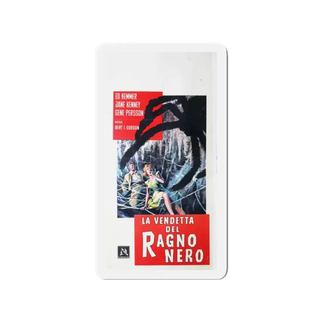 EARTH VS THE SPIDER (ITALIAN) 1958 Movie Poster - Refrigerator Magnet 2 Inch - The Sticker Space