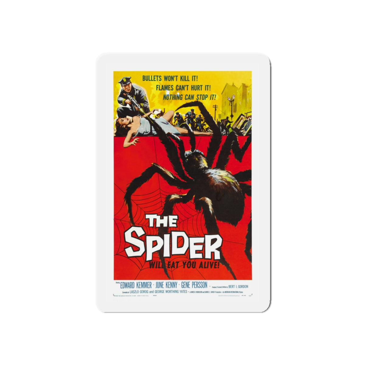 EARTH VS THE SPIDER (THE SPIDER) 1958 Movie Poster - Die-Cut Magnet-5" x 5"-The Sticker Space