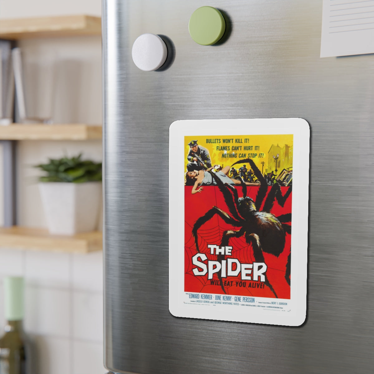 EARTH VS THE SPIDER (THE SPIDER) 1958 Movie Poster - Die-Cut Magnet-The Sticker Space