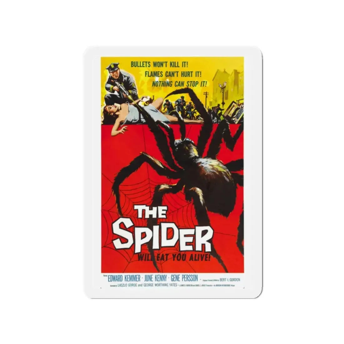 EARTH VS THE SPIDER (THE SPIDER) 1958 Movie Poster - Refrigerator Magnet 2 Inch - The Sticker Space