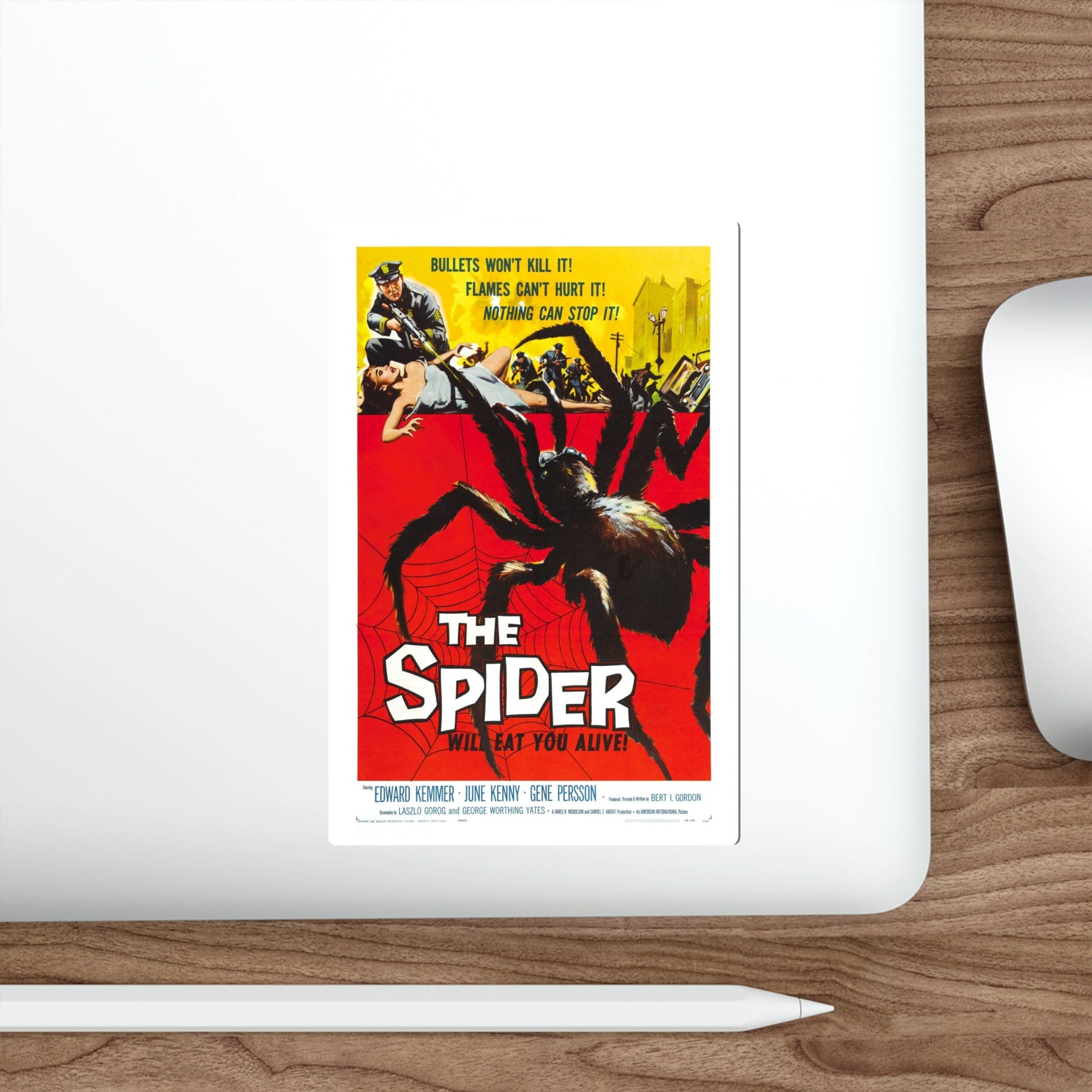 EARTH VS THE SPIDER (THE SPIDER) 1958 Movie Poster STICKER Vinyl Die-Cut Decal-The Sticker Space