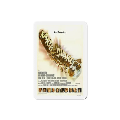Earthquake 1974 Movie Poster Refrigerator Magnet 2 Inch - The Sticker Space