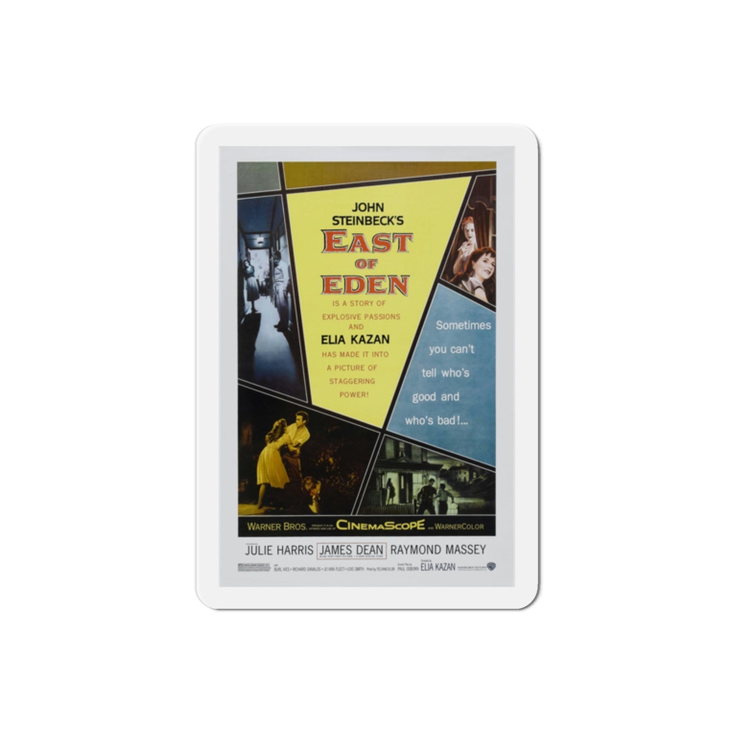 East of Eden 1955 Movie Poster Die-Cut Magnet-2 Inch-The Sticker Space