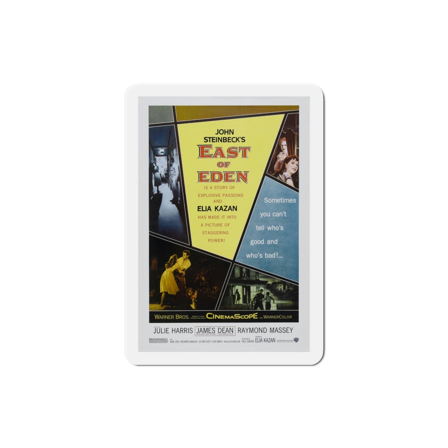 East of Eden 1955 Movie Poster Die-Cut Magnet-3 Inch-The Sticker Space