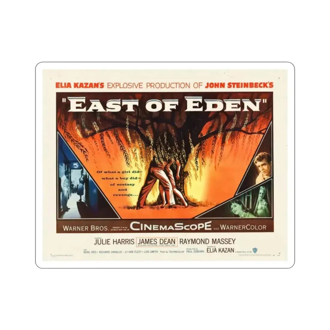 East of Eden 1955 v2 Movie Poster STICKER Vinyl Die-Cut Decal 2 Inch - The Sticker Space