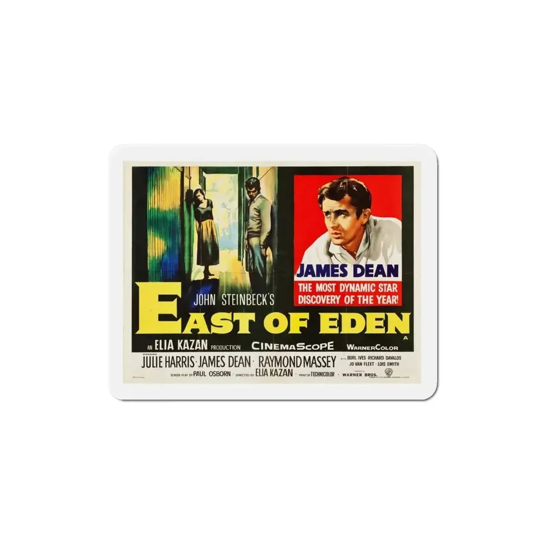 East of Eden 1955 v4 Movie Poster Refrigerator Magnet - The Sticker Space