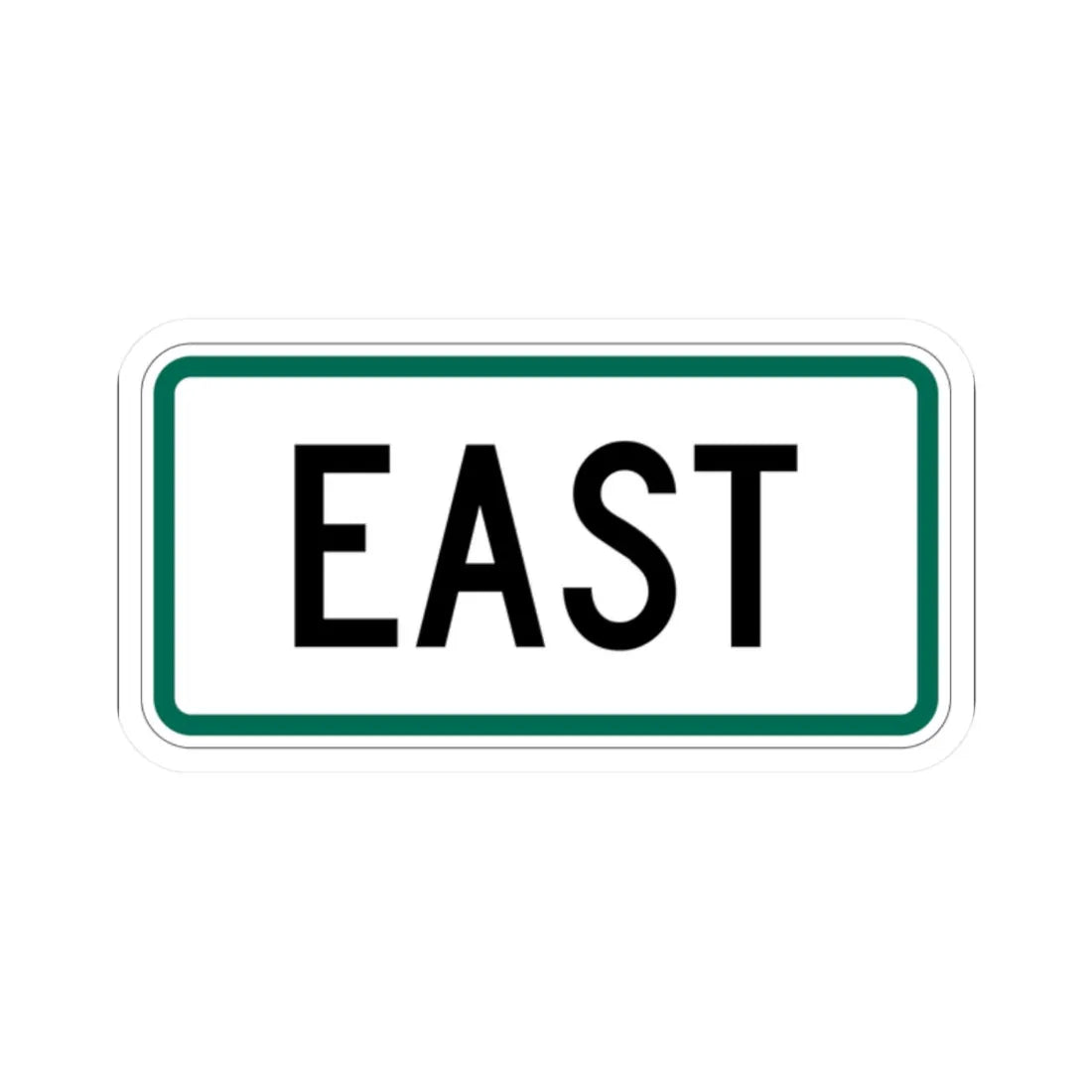 East plate small South Dakota (South Dakota) (Road Sign) STICKER Vinyl Kiss-Cut Decal 2 Inch White - The Sticker Space