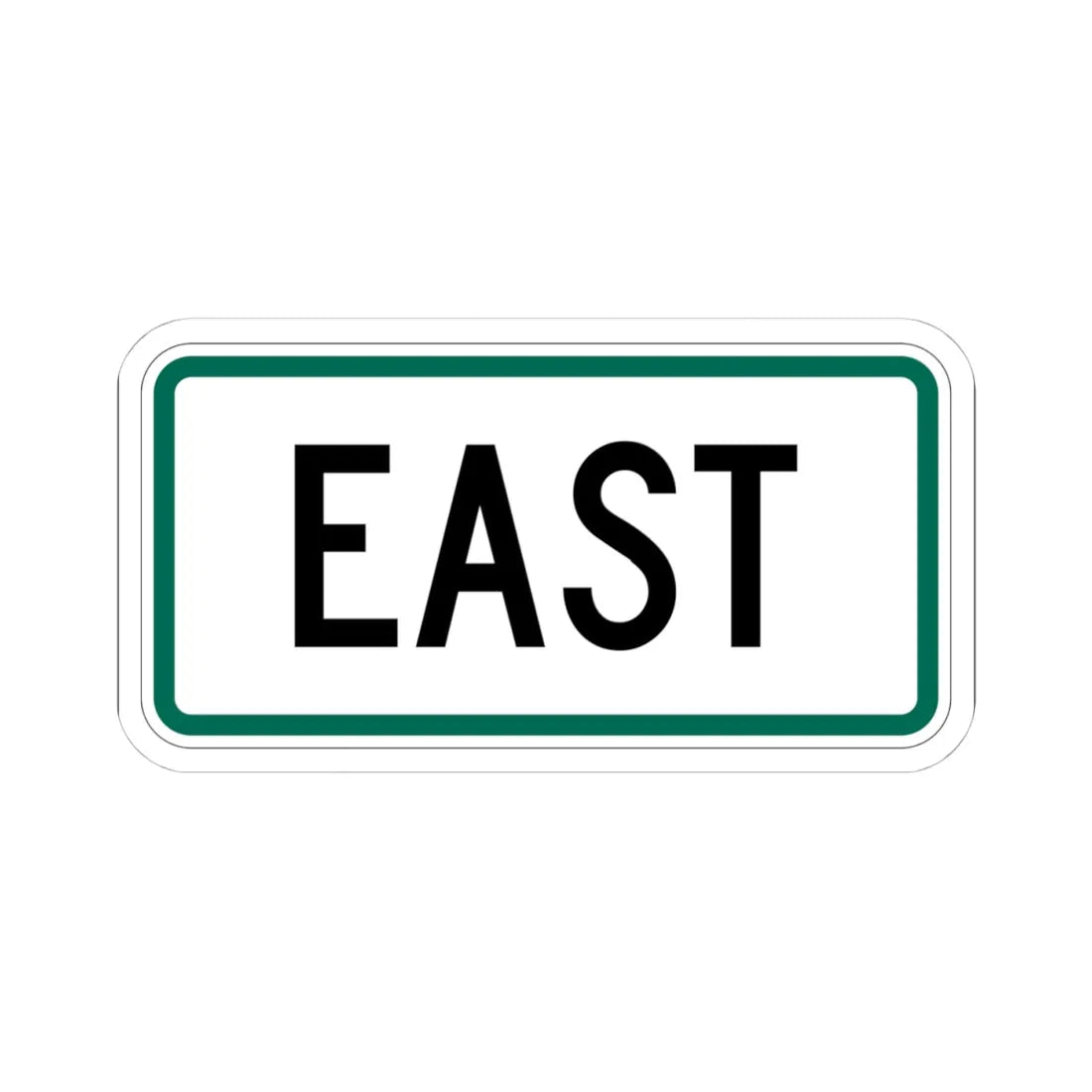 East plate small South Dakota (South Dakota) (Road Sign) STICKER Vinyl Kiss-Cut Decal 4 Inch White - The Sticker Space