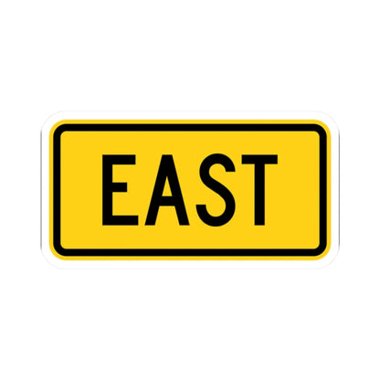 East plate small Wyoming (Wyoming) (Road Sign) STICKER Vinyl Kiss-Cut Decal 2 Inch White - The Sticker Space