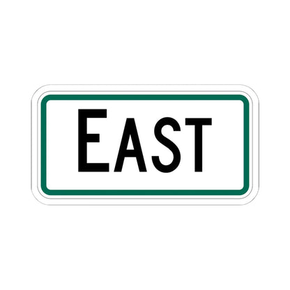 East plate South Dakota (South Dakota) (Road Sign) STICKER Vinyl Kiss-Cut Decal 6 Inch White - The Sticker Space
